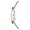 Orologio Imber ovale Swiss Made, cinturino in pelle, blu, finitura color oro champagne Orologio Imber ovale Swiss Made, cinturino in pelle, blu, finitura color oro champagne