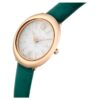Orologio Imber ovale Swiss Made, cinturino in pelle, verde, finitura color oro rosa Orologio Imber ovale Swiss Made, cinturino in pelle, verde, finitura color oro rosa
