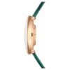 Orologio Imber ovale Swiss Made, cinturino in pelle, verde, finitura color oro rosa Orologio Imber ovale Swiss Made, cinturino in pelle, verde, finitura color oro rosa