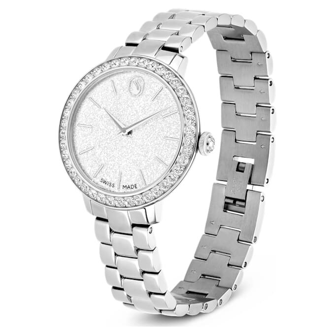 Orologio Matrix a 3 maglie Swiss Made, bracciale in metallo, color argento, acciaio inossidabile Orologio Matrix a 3 maglie Swiss Made, bracciale in metallo, color argento, acciaio inossidabile
