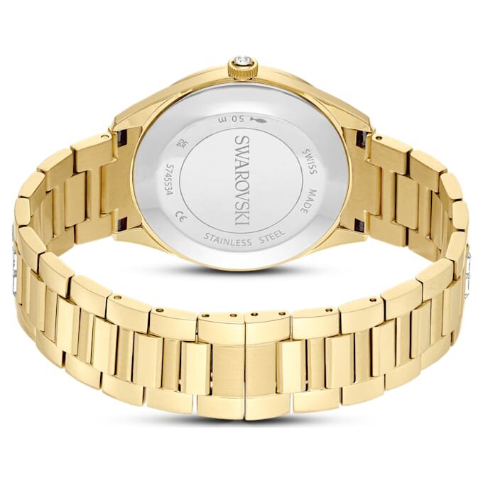 Orologio Matrix con datario, fabbricato in Svizzera, bracciale in metallo, color oro, finitura color oro Orologio Matrix con datario, fabbricato in Svizzera, bracciale in metallo, color oro, finitura color oro