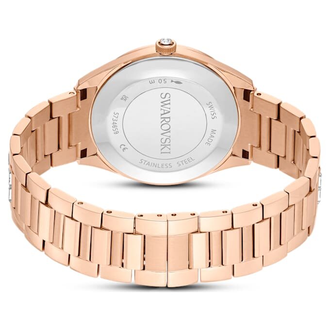 Orologio Matrix con datario, Swiss Made, bracciale in metallo, finitura color oro rosa Orologio Matrix con datario, Swiss Made, bracciale in metallo, finitura color oro rosa