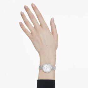 Orologio Matrix Tennis a 7 maglie Swiss Made, bracciale in metallo, color argento, acciaio inossidabile
