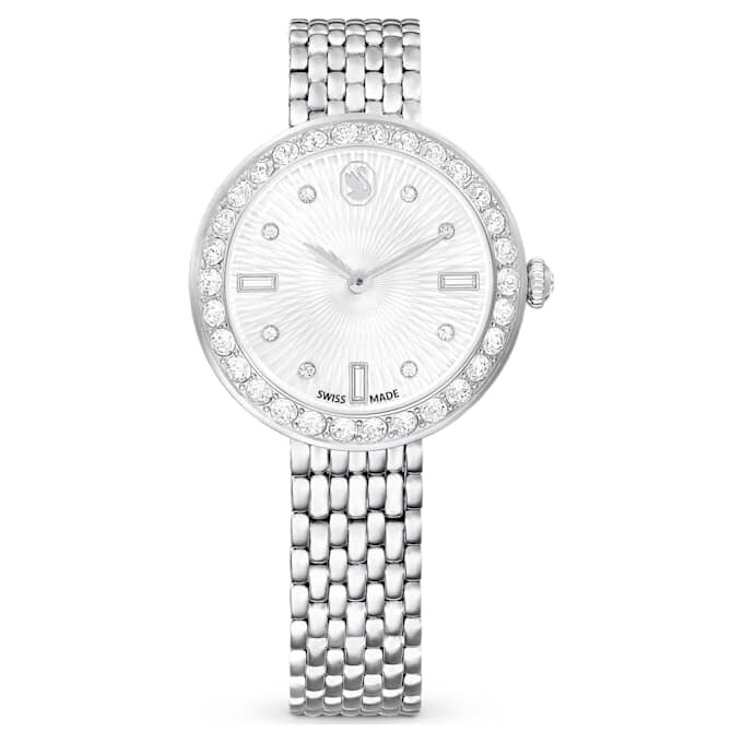 Orologio Matrix Tennis a 7 maglie Swiss Made, bracciale in metallo, color argento, acciaio inossidabile Orologio Matrix Tennis a 7 maglie Swiss Made, bracciale in metallo, color argento, acciaio inossidabile