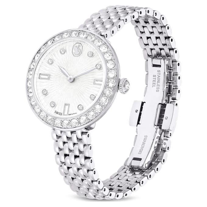 Orologio Matrix Tennis a 7 maglie Swiss Made, bracciale in metallo, color argento, acciaio inossidabile Orologio Matrix Tennis a 7 maglie Swiss Made, bracciale in metallo, color argento, acciaio inossidabile