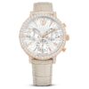 Orologio Matrix Tennis Chrono Swiss Made, cinturino in pelle, beige, finitura color oro rosa Orologio Matrix Tennis Chrono Swiss Made, cinturino in pelle, beige, finitura color oro rosa