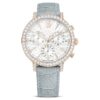 Orologio Matrix Tennis Chrono Swiss Made, cinturino in pelle, grigio, finitura color oro champagne Orologio Matrix Tennis Chrono Swiss Made, cinturino in pelle, grigio, finitura color oro champagne