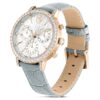 Orologio Matrix Tennis Chrono Swiss Made, cinturino in pelle, grigio, finitura color oro champagne Orologio Matrix Tennis Chrono Swiss Made, cinturino in pelle, grigio, finitura color oro champagne