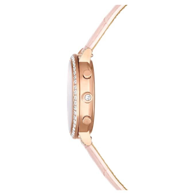 Orologio Matrix Tennis Chrono Swiss Made, cinturino in pelle, rosa, finitura color oro rosa Orologio Matrix Tennis Chrono Swiss Made, cinturino in pelle, rosa, finitura color oro rosa