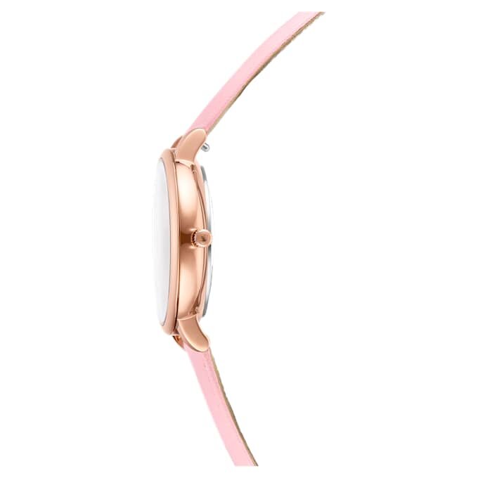 Orologio Teddy Swiss Made, cinturino in pelle, rosa, finitura color oro rosa Orologio Teddy Swiss Made, cinturino in pelle, rosa, finitura color oro rosa
