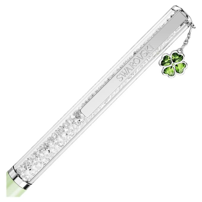 Penna a sfera Crystalline Clover, verde, laccata verde, cromata Penna a sfera Crystalline Clover, verde, laccata verde, cromata