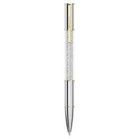 Penna a sfera Crystalline color argento, finitura in metalli misti