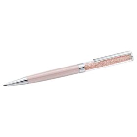 Penna a sfera Crystalline rosa, laccata rosa, cromata