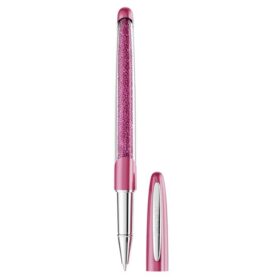Penna roller Crystalline rosa, cromata