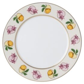 Piatto da dessert Idyllia in porcellana, motivo Crystal Print, Lily Citron, multicolore