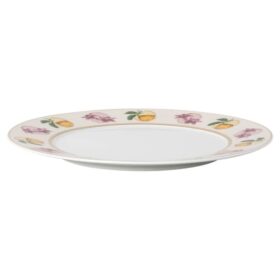 Piatto da dessert Idyllia in porcellana, motivo Crystal Print, Lily Citron, multicolore