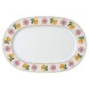 Piatto da portata Idyllia in porcellana, motivo Crystal Print, Lily Citron, piccolo, multicolore