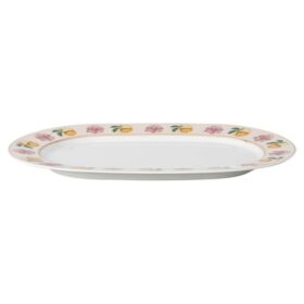 Piatto da portata Idyllia in porcellana, motivo Crystal Print, Lily Citron, piccolo, multicolore