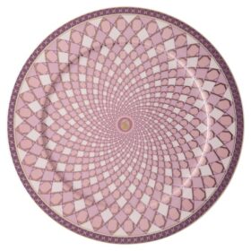 Piatto da portata Signum in porcellana, grande, rosa