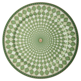 Piatto da portata Signum in porcellana, grande, verde