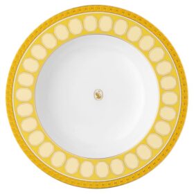 Piatto da zuppa Signum in porcellana, giallo