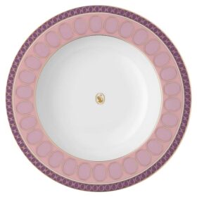 Piatto da zuppa Signum in porcellana, rosa