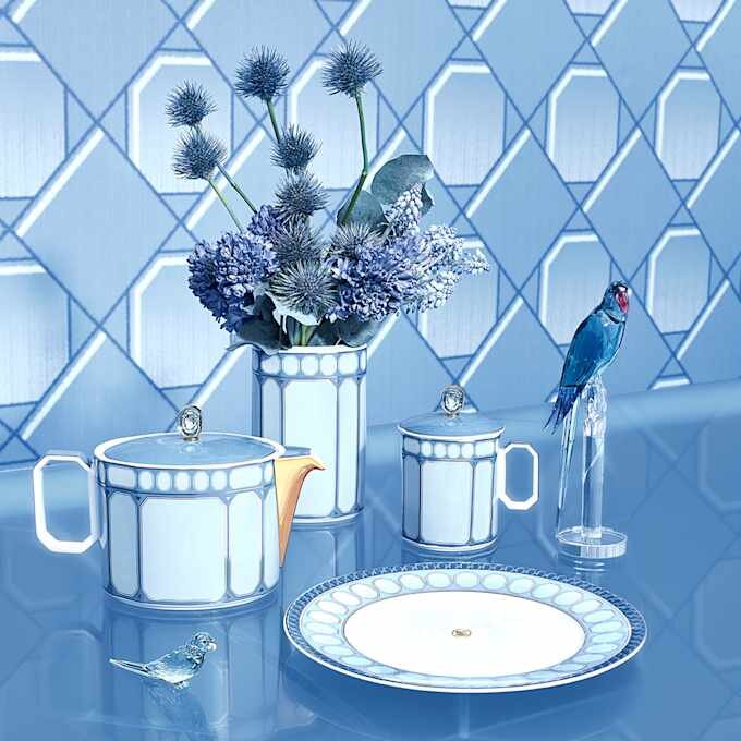 Tazza Signum con coperchio in porcellana, blu Tazza Signum con coperchio in porcellana, blu