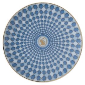 Piatto Signum in porcellana, piccolo, blu