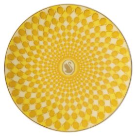 Piatto Signum in porcellana, piccolo, giallo