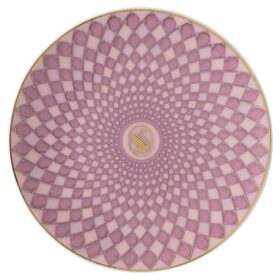 Piatto Signum in porcellana, piccolo, rosa