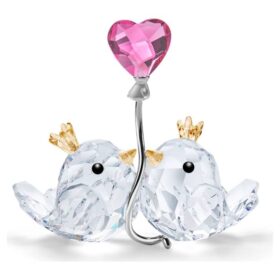 Piccioni d’amore con cuore rosa