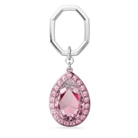Portachiavi con taglio a pera, rosa