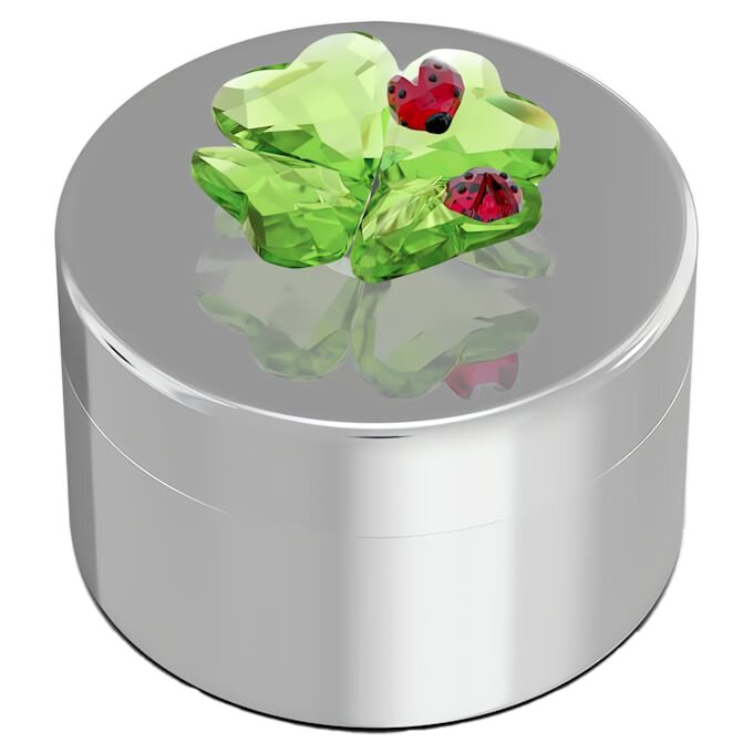 Scatola decorativa Idyllia con trifoglio e coccinella Scatola decorativa Idyllia con trifoglio e coccinella