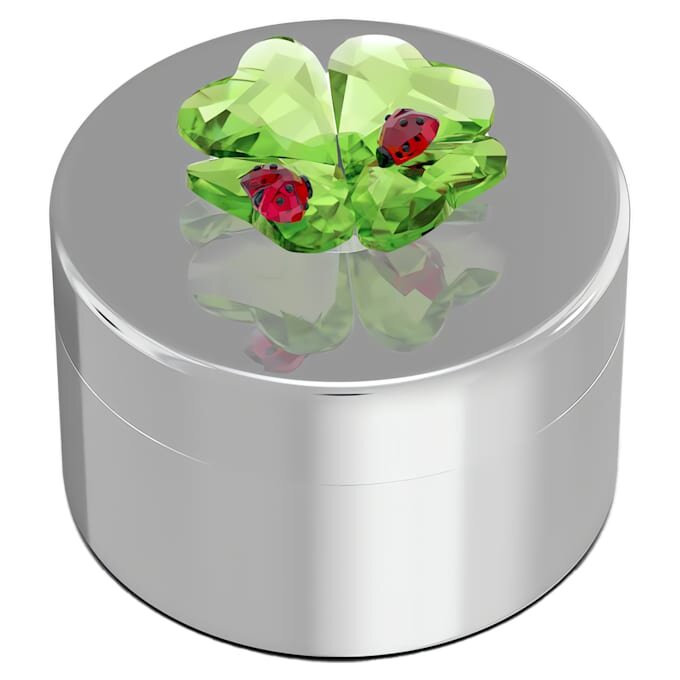Scatola decorativa Idyllia con trifoglio e coccinella Scatola decorativa Idyllia con trifoglio e coccinella