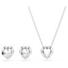 Set Ariana Grande X Swarovski con tagli misti, cuore, bianco, placcato in rodio Set Ariana Grande X Swarovski con tagli misti, cuore, bianco, placcato in rodio