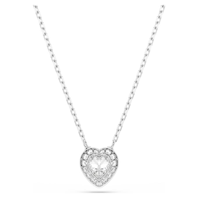 Set Ariana Grande X Swarovski con tagli misti, cuore, bianco, placcato in rodio Set Ariana Grande X Swarovski con tagli misti, cuore, bianco, placcato in rodio