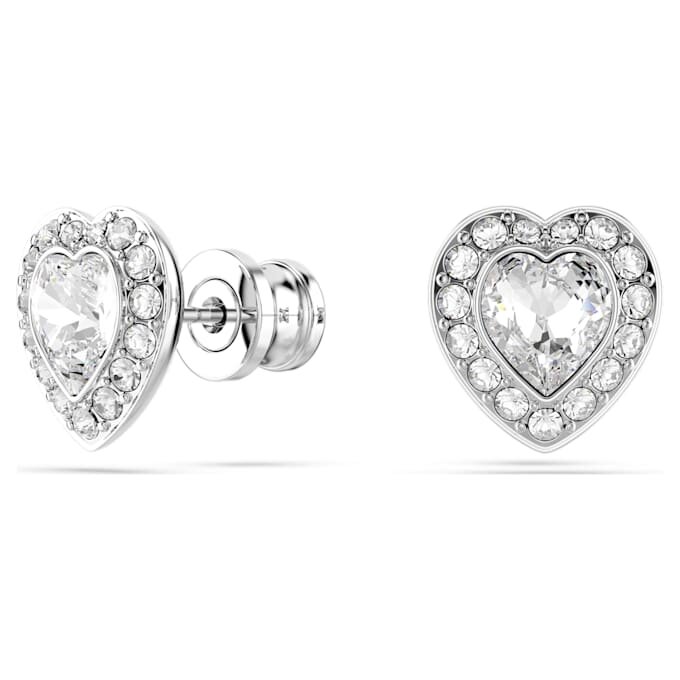 Set Ariana Grande X Swarovski con tagli misti, cuore, bianco, placcato in rodio Set Ariana Grande X Swarovski con tagli misti, cuore, bianco, placcato in rodio
