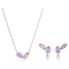 Set Ariana Grande X Swarovski con tagli misti, multicolore, placcato in rodio Set Ariana Grande X Swarovski con tagli misti, multicolore, placcato in rodio