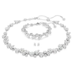 Set Constella con tagli misti, bianco, placcato in rodio Set Constella con tagli misti, bianco, placcato in rodio