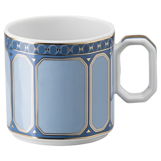 Tazza da caffè espresso Signum con piattino in porcellana, blu Tazza da caffè espresso Signum con piattino in porcellana, blu