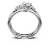 Set di anelli Galaxy (2), diamanti sintetici 1,4 carati in totale, forma a pera, oro bianco 14K Set di anelli Galaxy (2), diamanti sintetici 1,4 carati in totale, forma a pera, oro bianco 14K