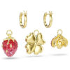 Set di orecchini pendenti Idyllia (3), coccinella, trifoglio, fragola, multicolore, placcati in oro Set di orecchini pendenti Idyllia (3), coccinella, trifoglio, fragola, multicolore, placcati in oro