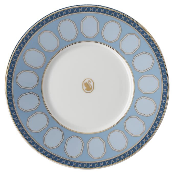 Tazza da tè Signum con piattino in porcellana, blu Tazza da tè Signum con piattino in porcellana, blu