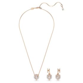 Set Drago e Fenice – Artiglio di drago, bianco, placcato oro rosa