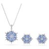 Set “Magic Set Snowflake”, blu, placcato in rodio Set “Magic Set Snowflake”, blu, placcato in rodio