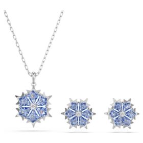 Set “Magic Set Snowflake”, blu, placcato in rodio Set “Magic Set Snowflake”, blu, placcato in rodio