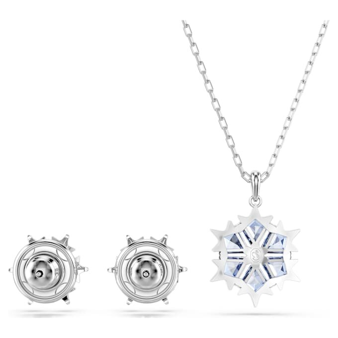 Set “Magic Set Snowflake”, blu, placcato in rodio Set “Magic Set Snowflake”, blu, placcato in rodio
