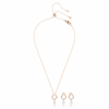 Set Mesmera con taglio a pera, taglio rotondo, bianco, placcato in oro rosa Set Mesmera con taglio a pera, taglio rotondo, bianco, placcato in oro rosa