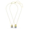 Set Minions James e Henry con pavé multicolore, placcato in oro Set Minions James e Henry con pavé multicolore, placcato in oro