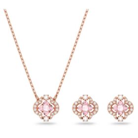 Set Una con tagli misti, trifoglio, rosa, placcato oro rosa